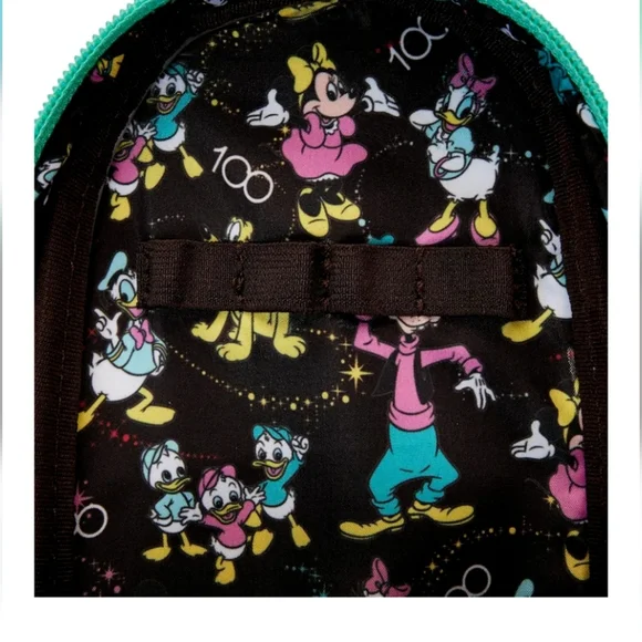 Loungefly Disney100 Mickey And Friends Mini Backpack Pencil Case - Picture 4 of 7